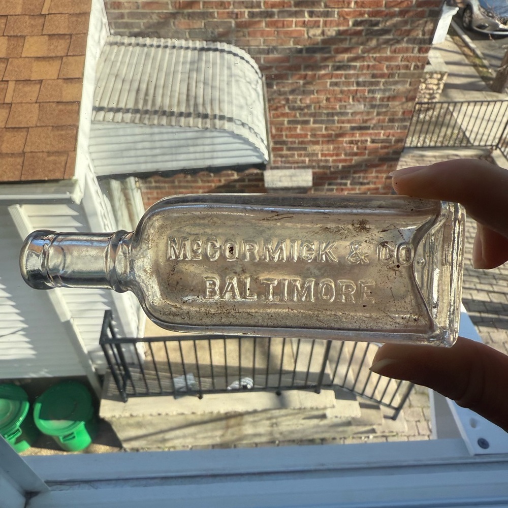 Vintage McCormick & Co Clear Glass Bottle